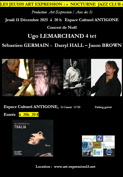Ugo LEMARCHAND 4tet- 11 déc 2025 - 20h00
