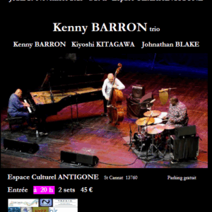 Kenny BARRON trio - 20 nov 2025 - 2 Sets - 20h00